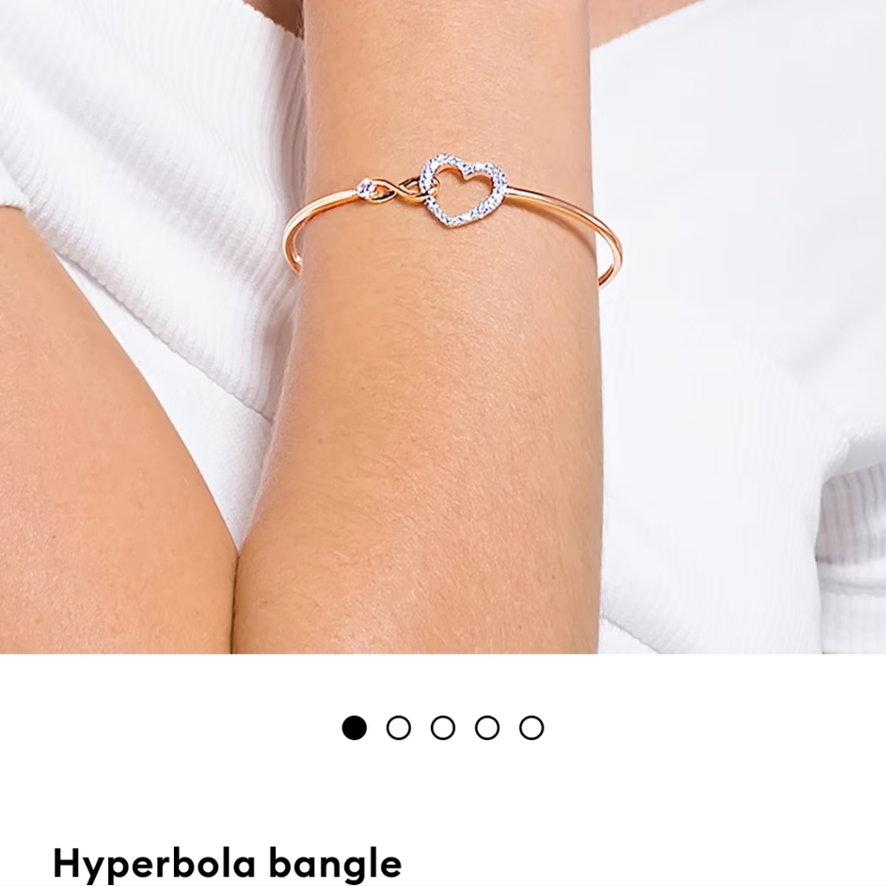 Swarovski rose gold hyperbola bracelet